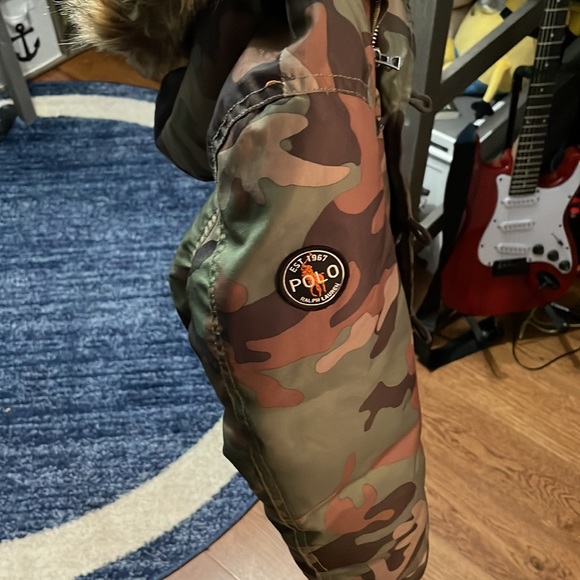 Polo Ralph Lauren Other - Amazing price !!!!! Polo Water-Resistant Down Parka jacket Army print *Like New